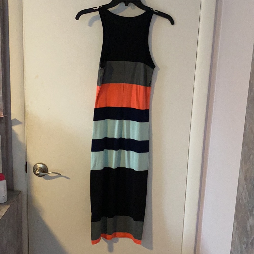 Express Midi Form Fitted Multicolor Striped Dress - image 2